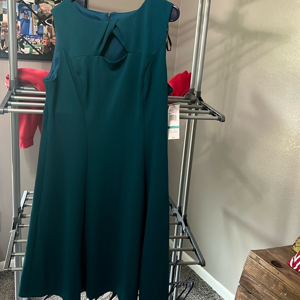Alyx Blue Sleeveless A-Line Midi Dress